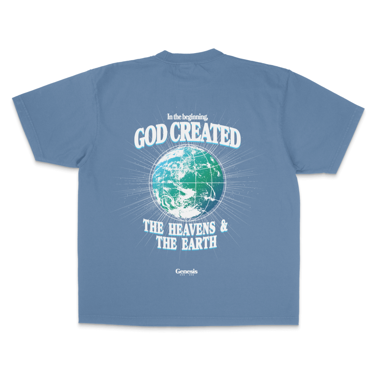 Genesis 1:1 — Garment-Dyed Crewneck Tee