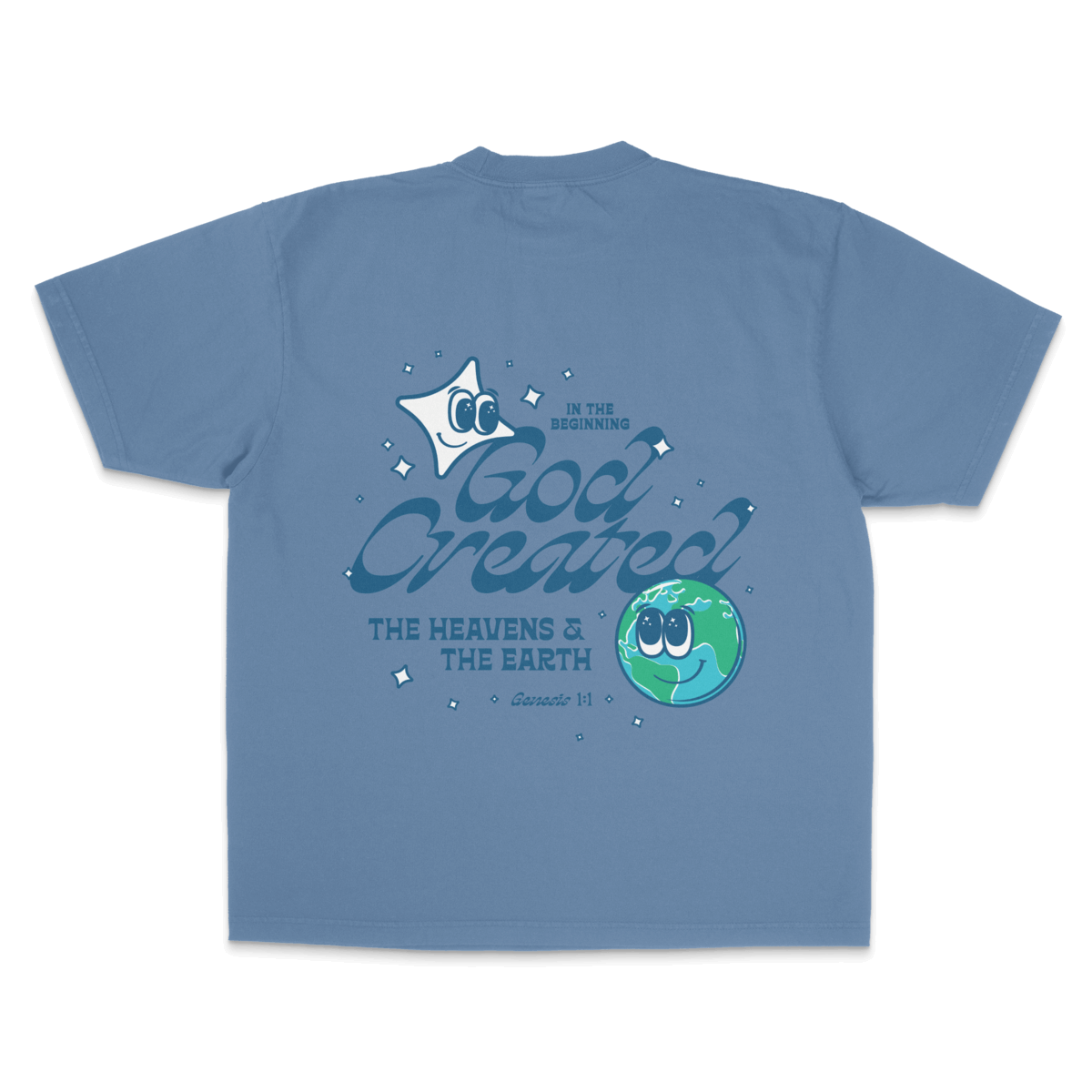 Genesis 1:1 — Garment-Dyed Crewneck Tee