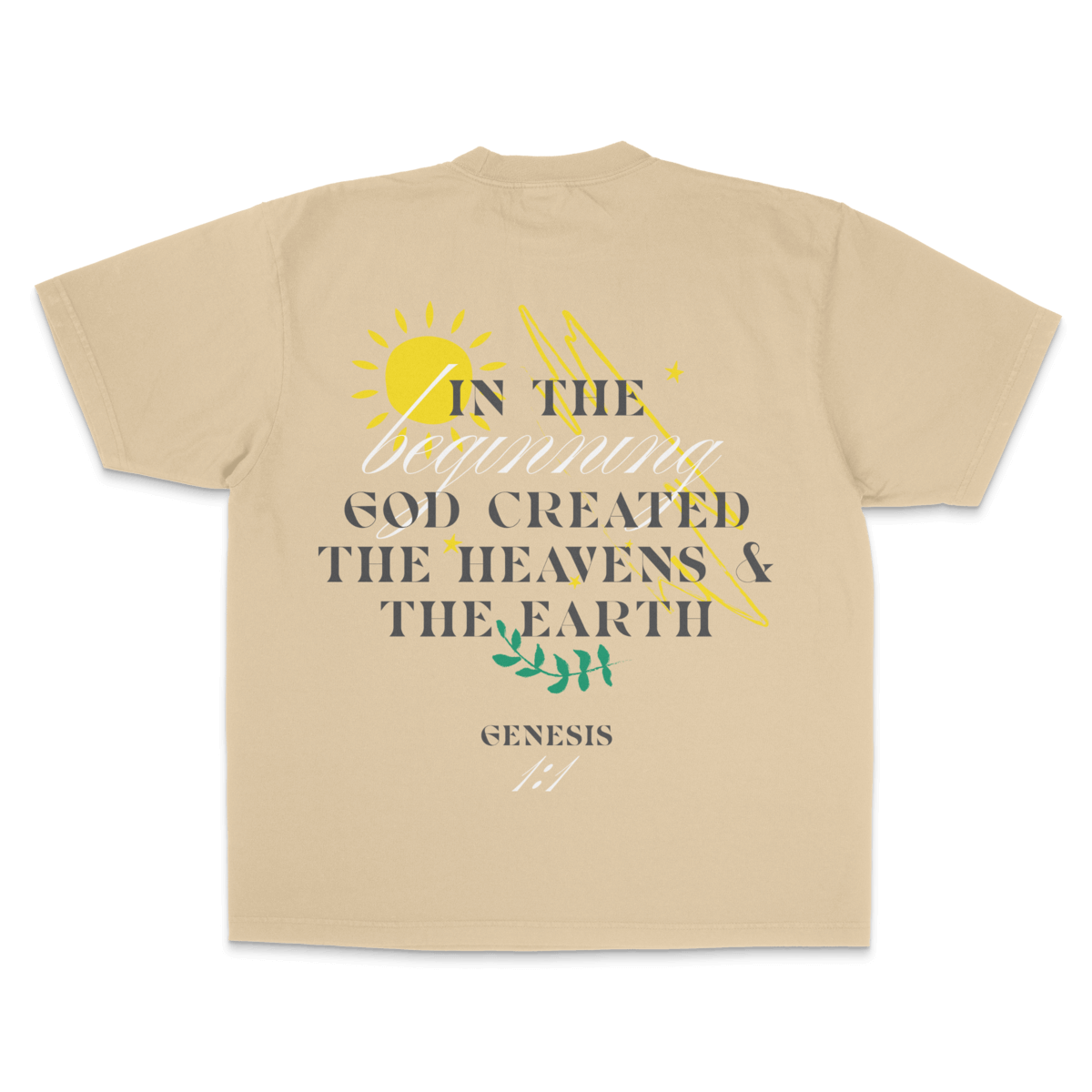 Genesis 1:1 — Garment-Dyed Crewneck Tee