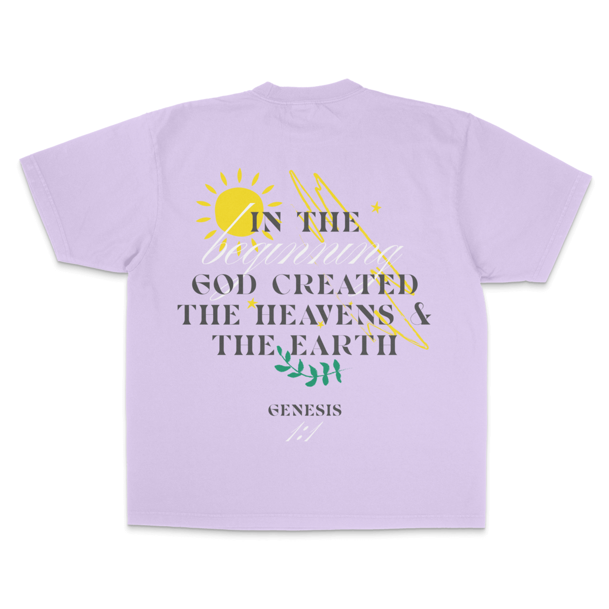 Genesis 1:1 — Garment-Dyed Crewneck Tee
