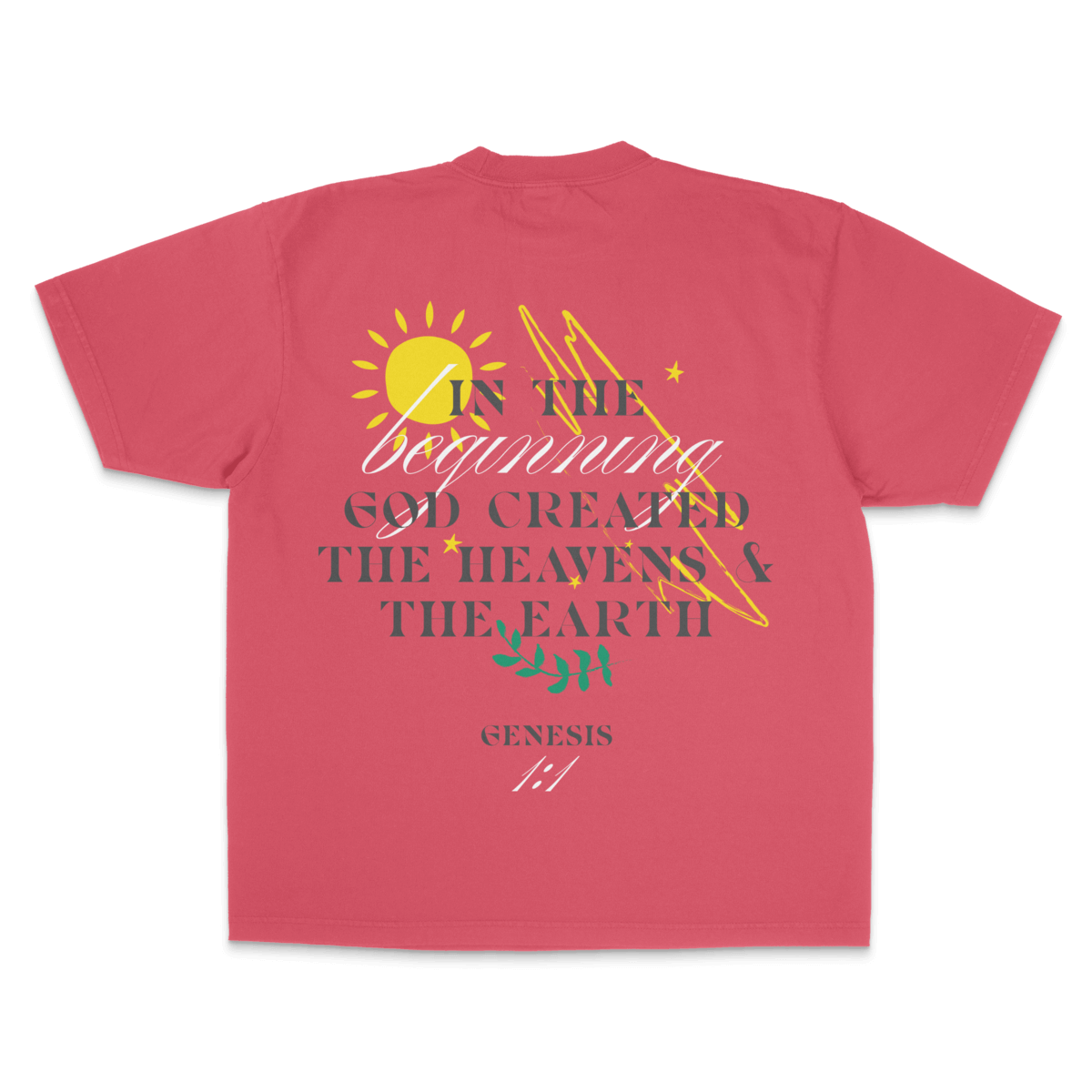 Genesis 1:1 — Garment-Dyed Crewneck Tee