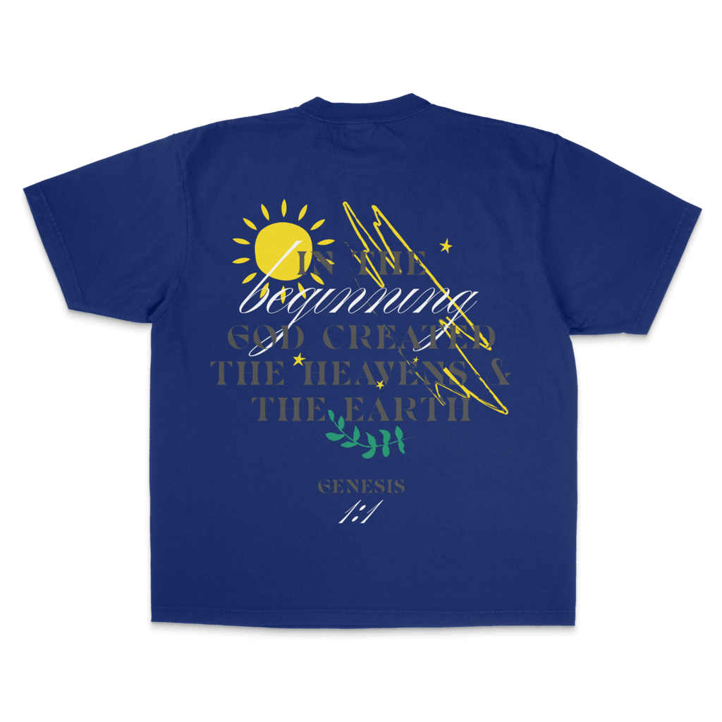 Genesis 1:1 — Garment-Dyed Crewneck Tee