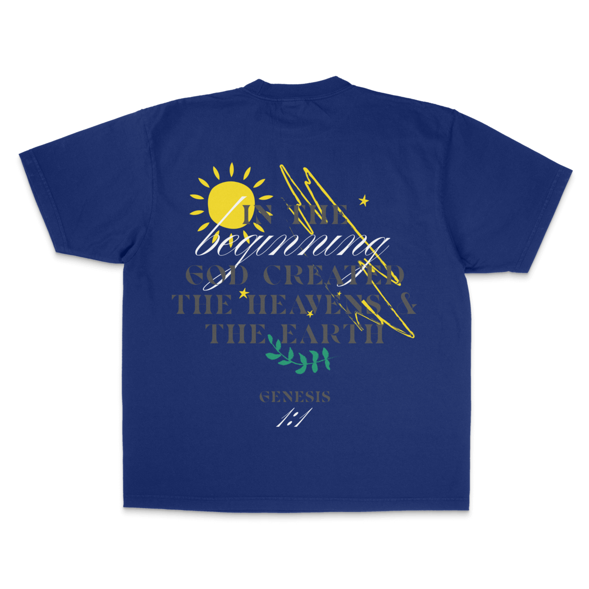 Genesis 1:1 — Garment-Dyed Crewneck Tee